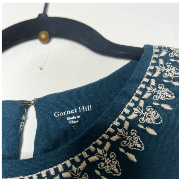 Garnet Hill Embroidered Jewel-Neck Maxi Dress - Picture 6 of 10